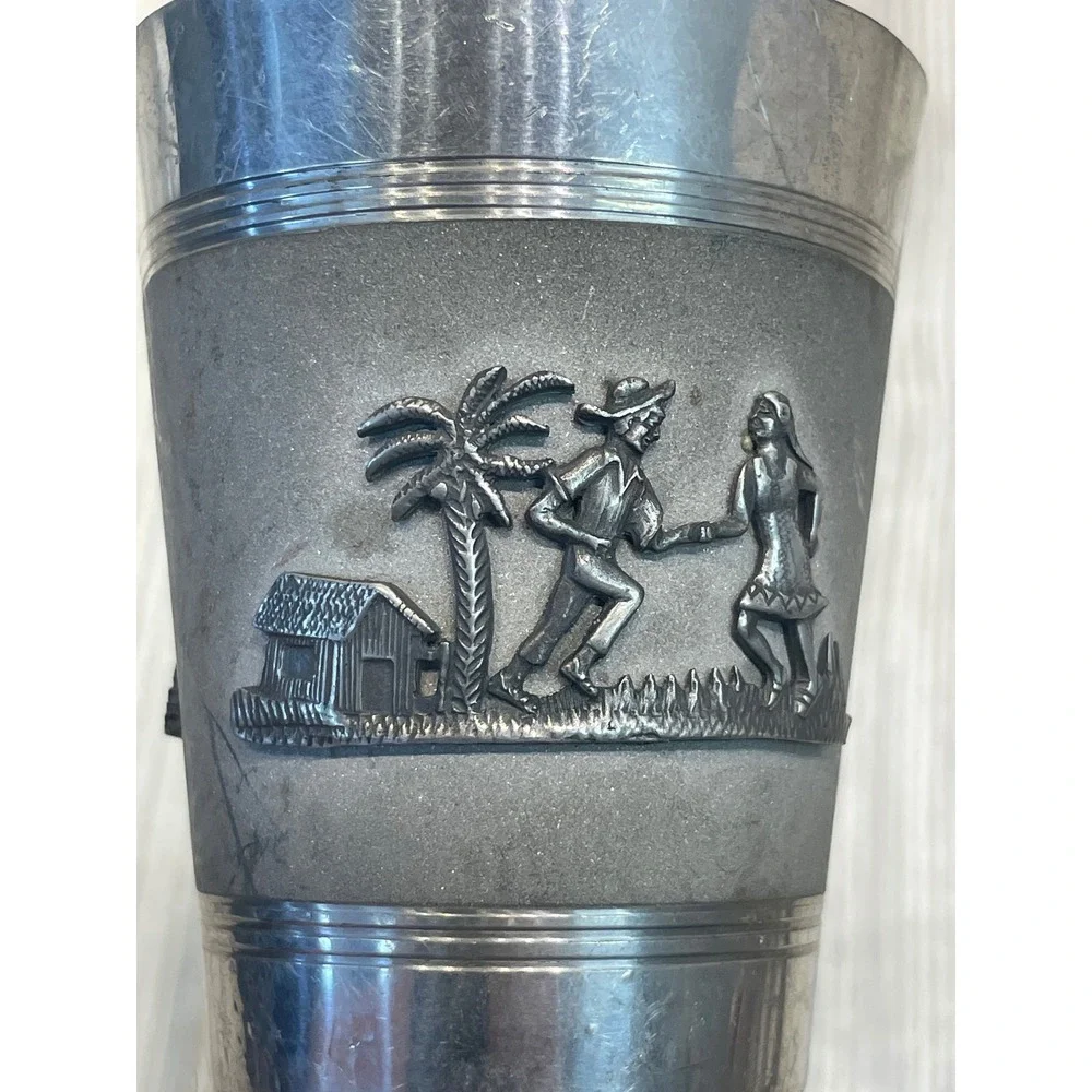 Handmade vintage pewter